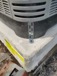 Holiday HVAC Replacement 3 Anchored 4 in concrete pad 1