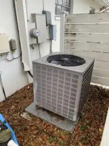 Tampa HVAC Replacement 56 Existing condenser prior