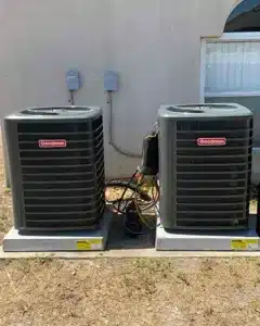 New equipment after complete and finalized install of condensers.