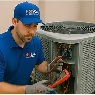 Voltage check to repair ac